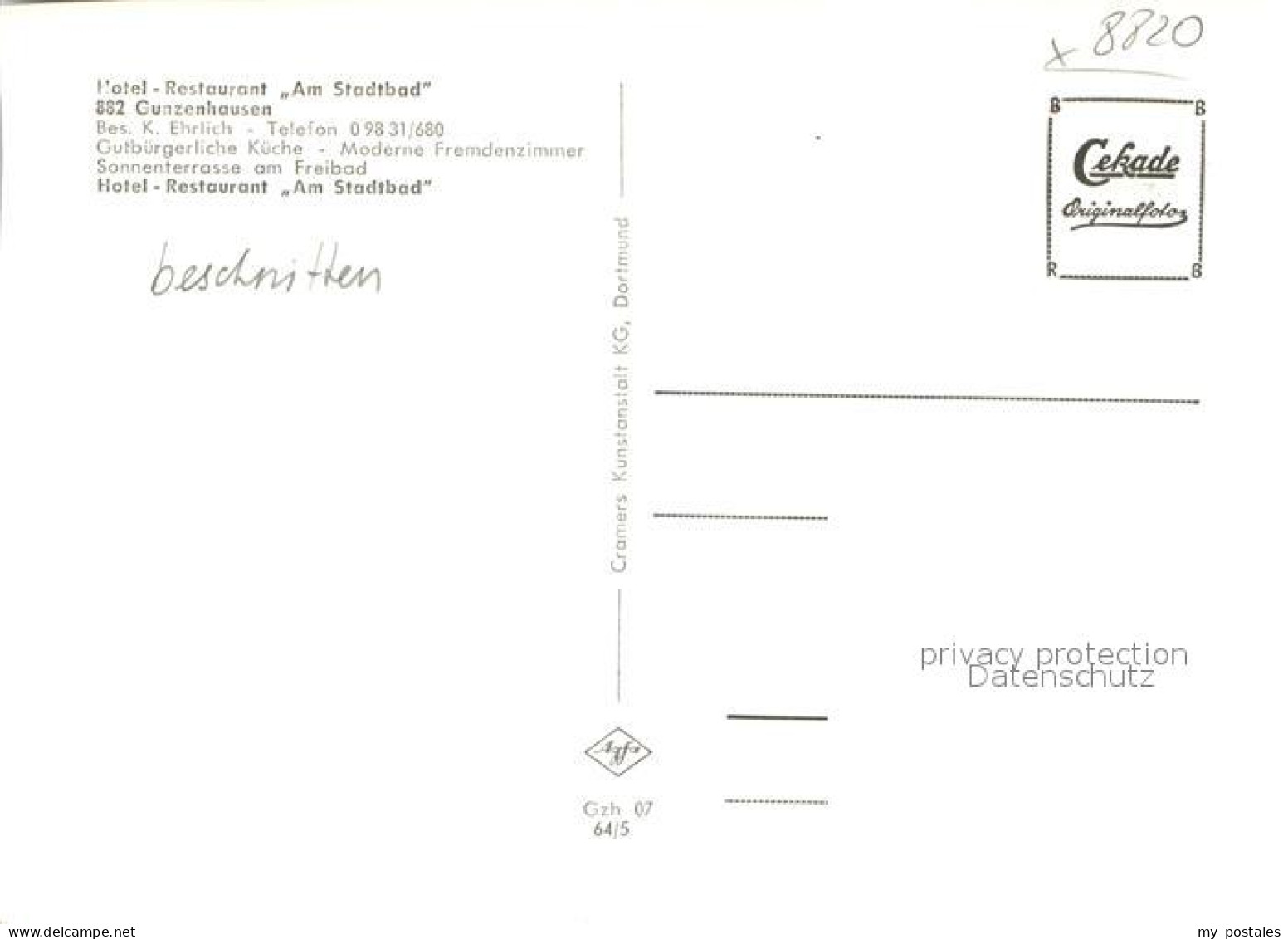 42953125 Gunzenhausen Altmuehlsee Hotel Restaurant Am Stadtbad Gunzenhausen - Gunzenhausen