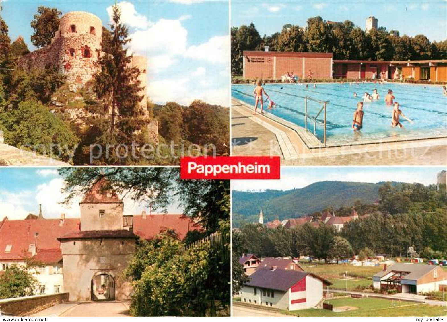 42953081 Pappenheim Mittelfranken Burg Freibad Oberes Tor Campingplatz  Pappenhe - Pappenheim