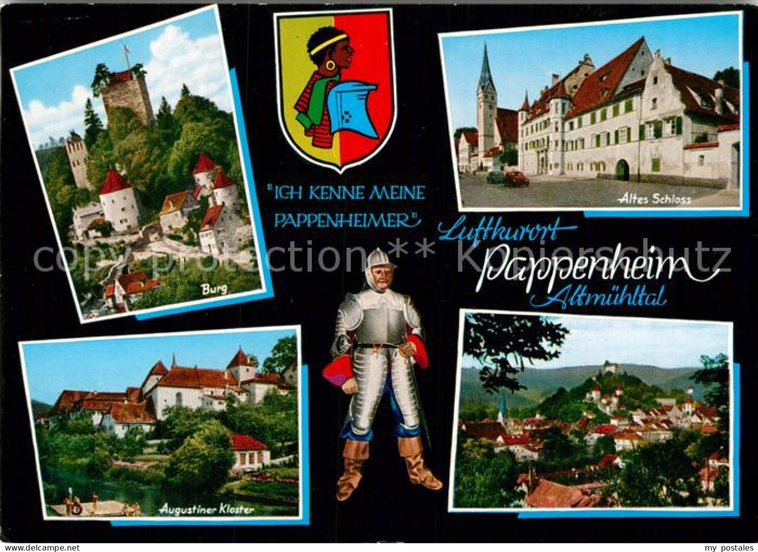 42953079 Pappenheim Mittelfranken Burg Augustiner Kloster Panorama Altes Schloss - Pappenheim