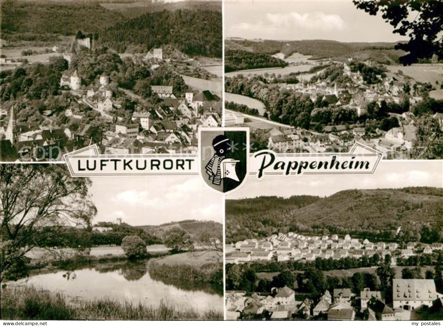 42953075 Pappenheim Mittelfranken Fliegeraufnahme Schloss Teilansicht  Pappenhei - Pappenheim