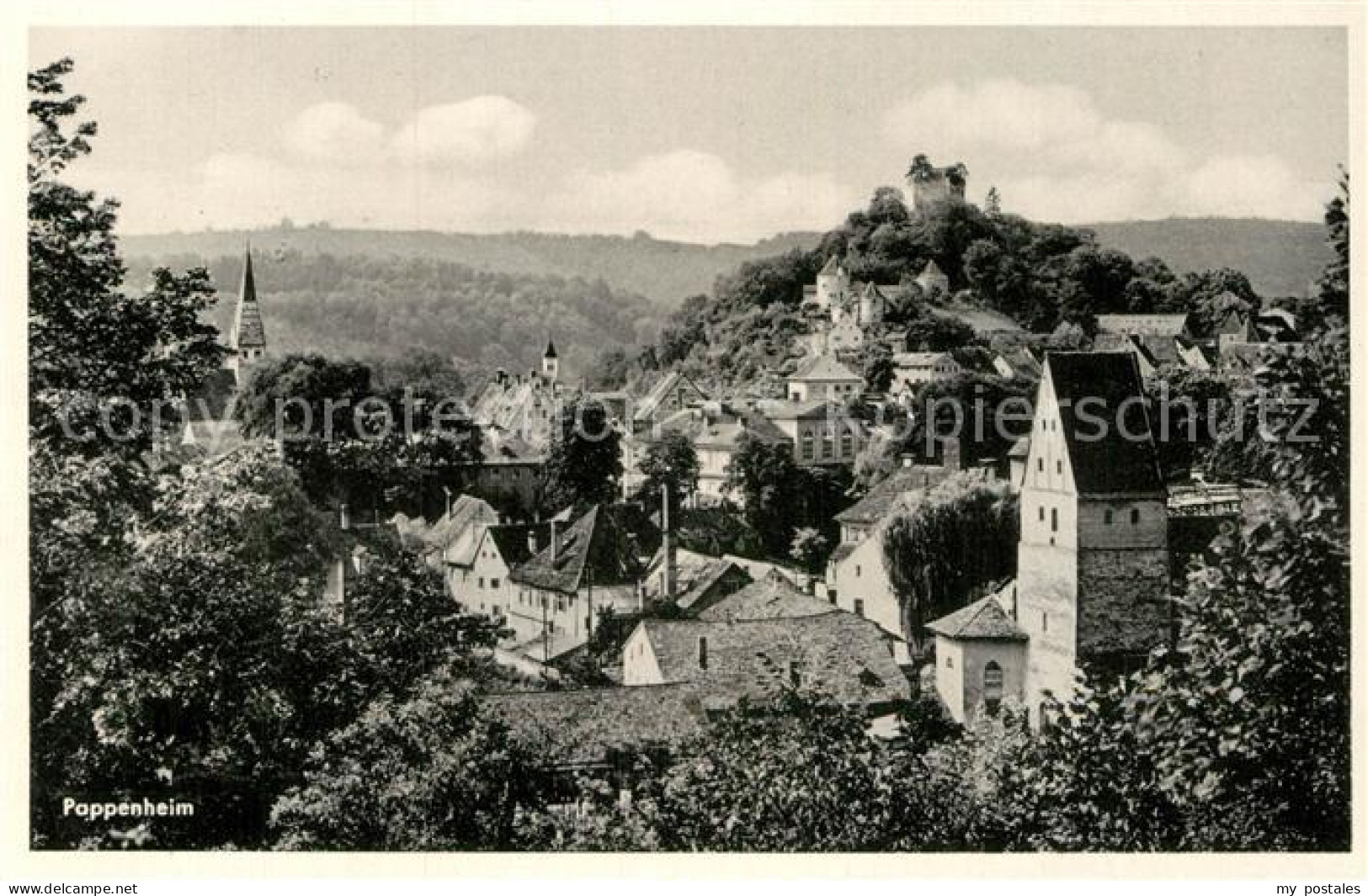 42952450 Pappenheim Mittelfranken Teilansicht  Pappenheim - Pappenheim