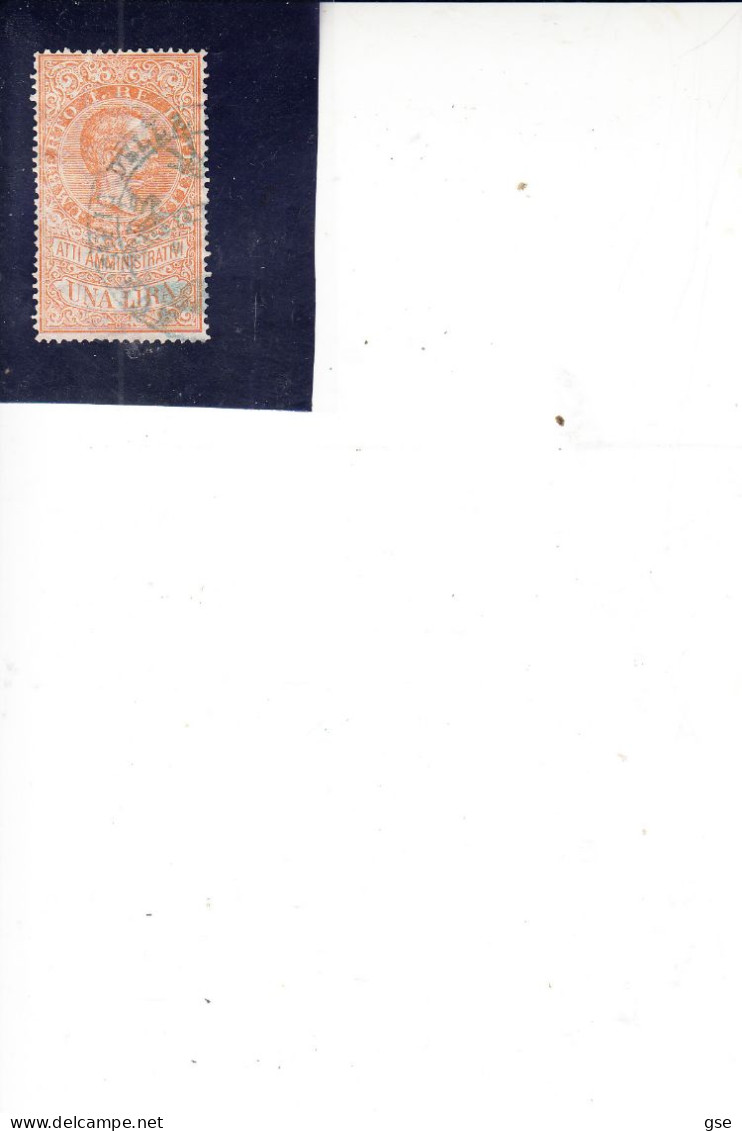 ITALIA  1885 - ATTI AMMINISTRATIVI - Unificato 77° - V.E. - Revenue Stamps