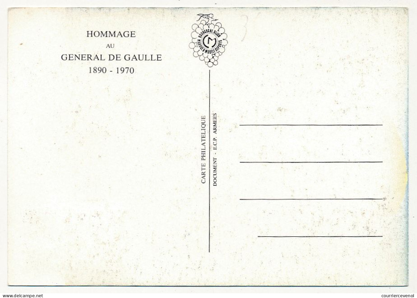 FRANCE - Carte Maximum - 0,50 Charles De Gaulle - Premier Jour 9/11/1971 - Colombey Les Deux Eglises - 1970-1979