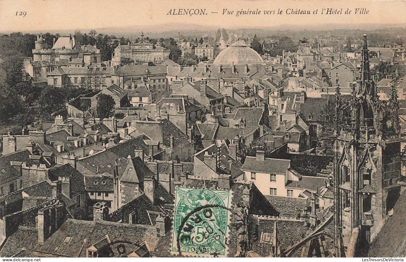 FRANCE - Alençon - Vue Générale Vers Le Château Et L'hôtel De Ville - Carte Postale Ancienne - Alencon