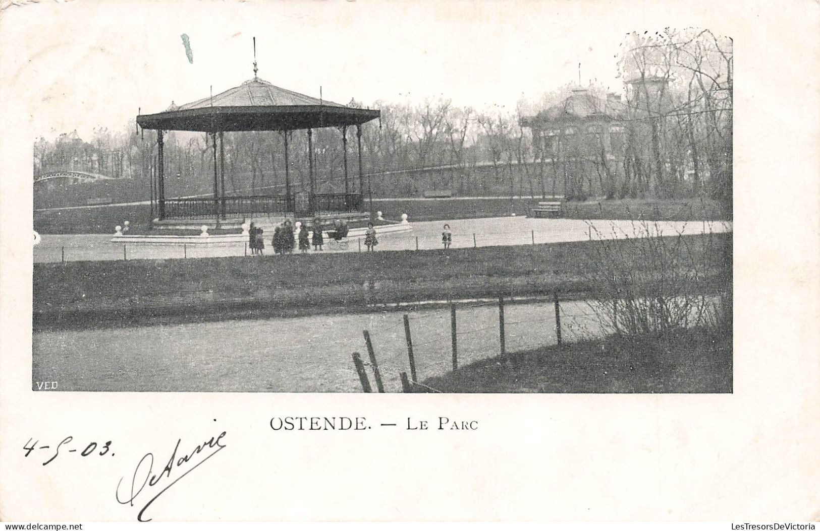 BELGIQUE - Ostende - Vue Sur Le Parc - Carte Postale Ancienne - Oostende