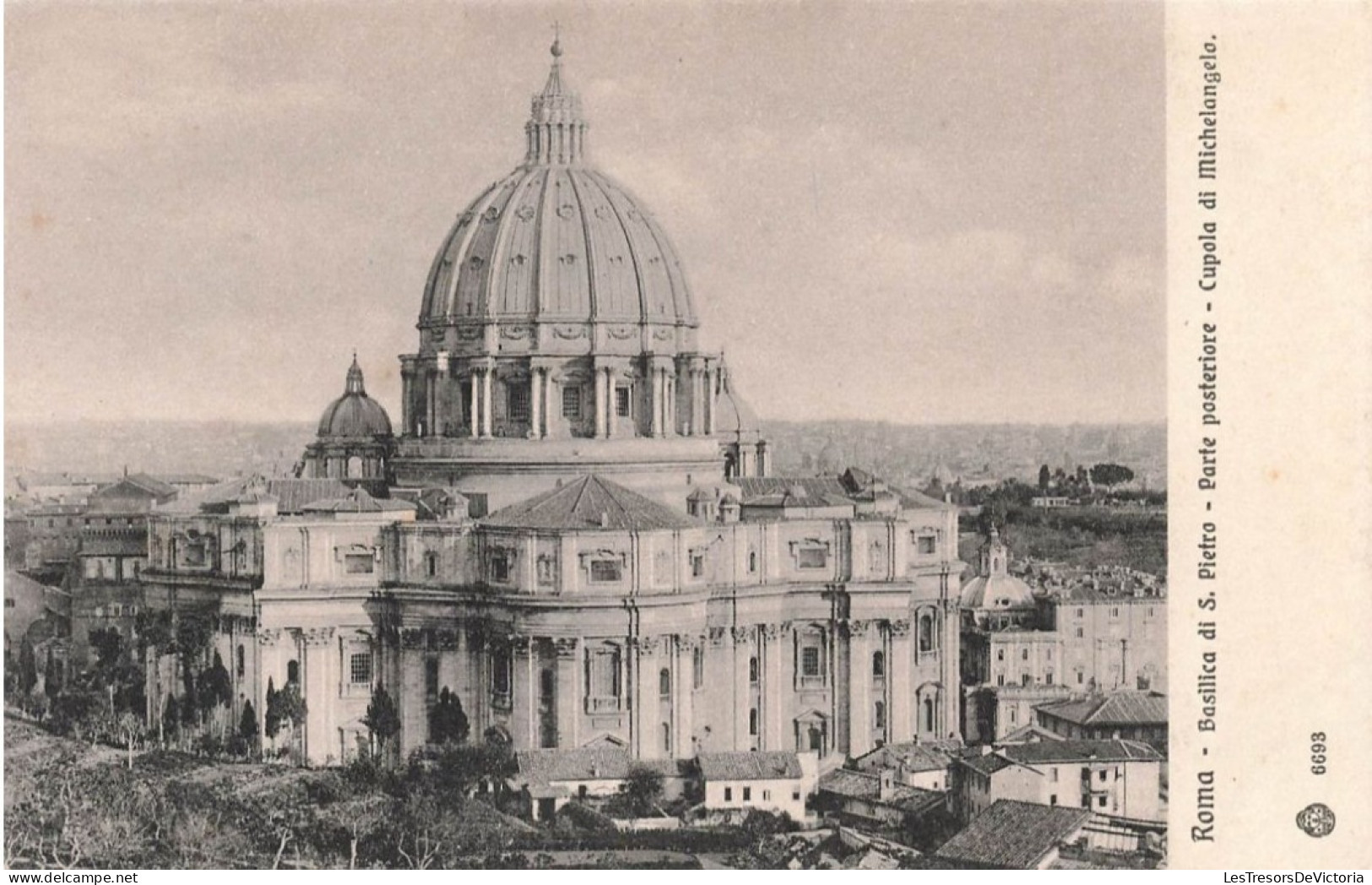 ITALIE - Rome - Arrière De La Basilique De Saint Pierre - Dôme De Michel Ange  - Carte Postale Ancienne - San Pietro