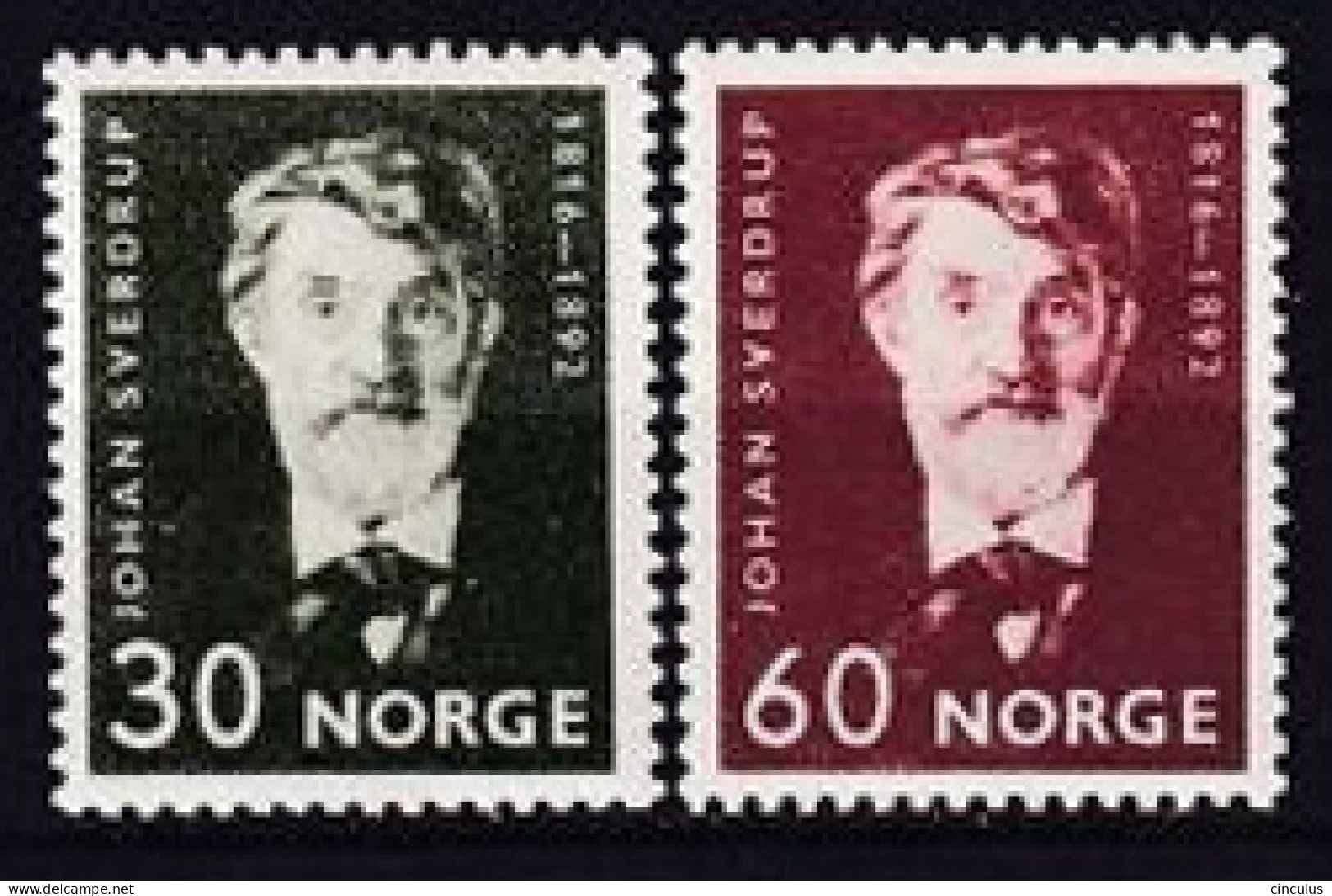 1966. Norway. J.Sverdrup. MNH. Mi. Nr. 545-46 - Nuevos