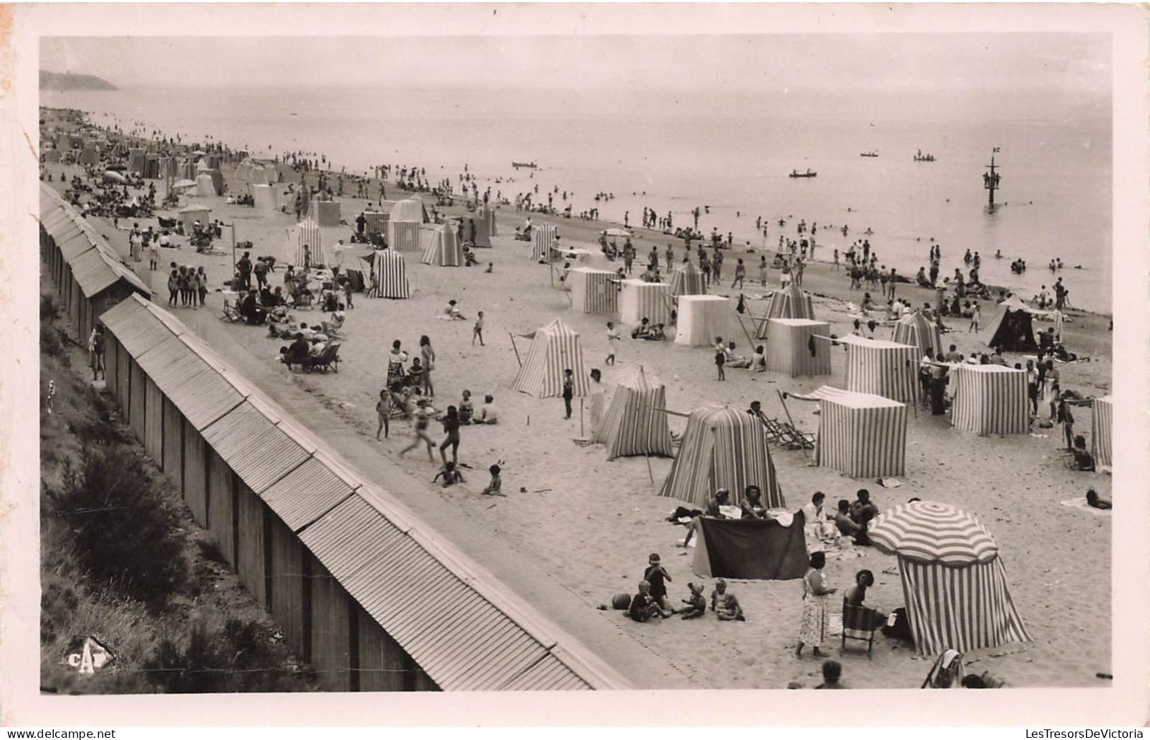 FRANCE - Saint Pair Sur Mer - Vue Sur La Plage - Animé - Carte Postale Ancienne - Saint Pair Sur Mer