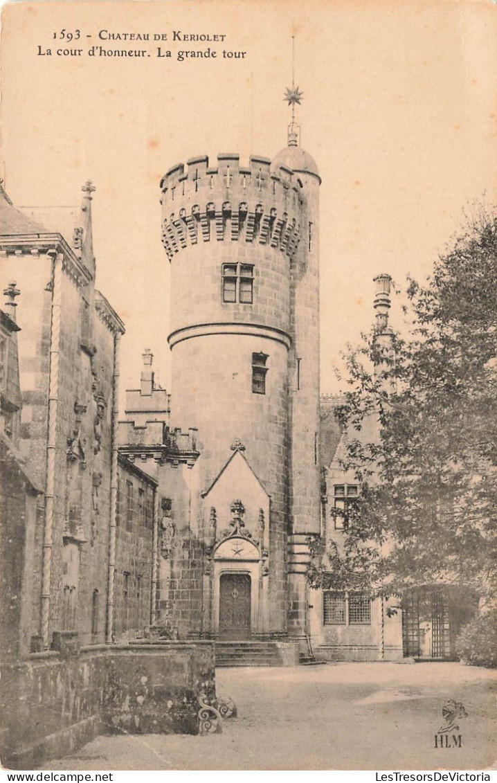 FRANCE - Château De Keriolet - La Cour D'honneur - La Grande Tour - Carte Postale Ancienne - Concarneau