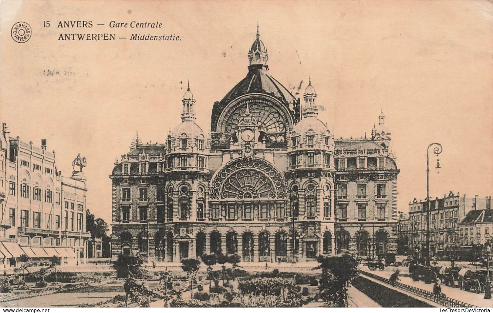 BELGIQUE - Anvers - Vue Sur La Gare Centrale - Carte Postale Ancienne - Other & Unclassified