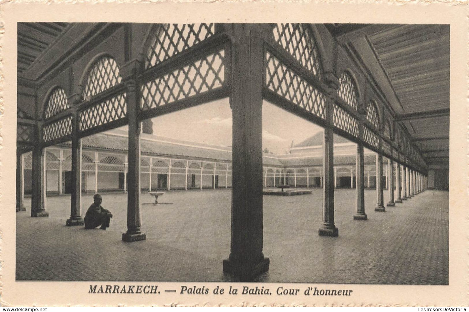 MAROC - Marrakech - Palais De La Bahia - Cour D'honneur - Carte Postale Ancienne - Marrakesh