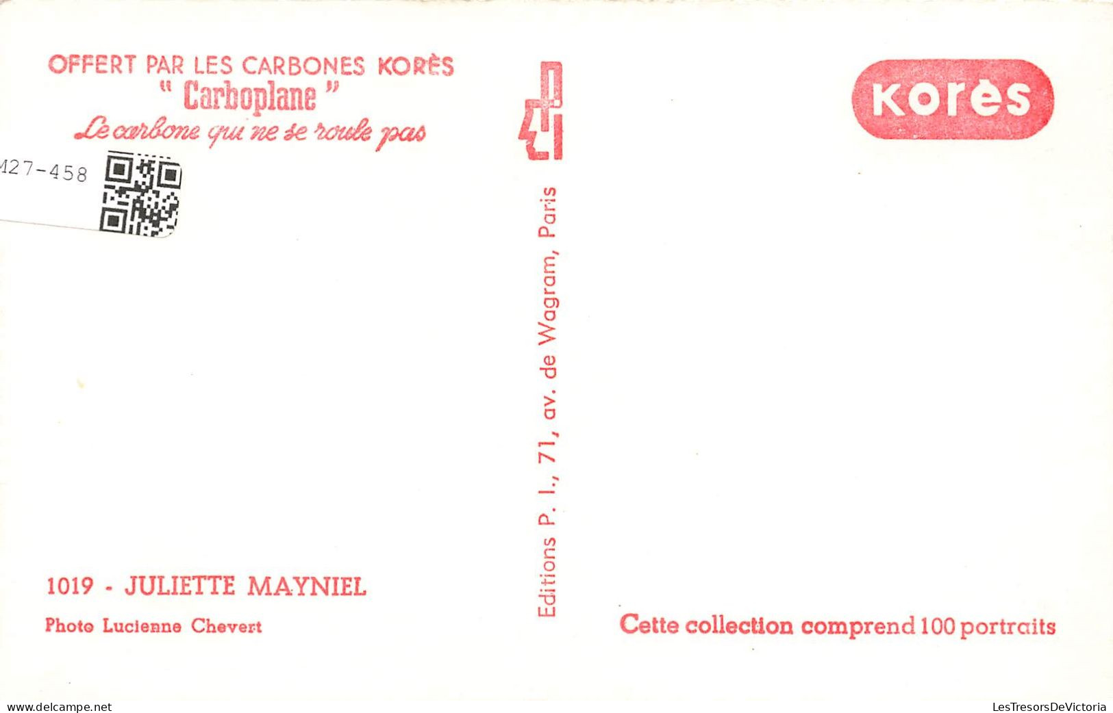 CELEBRITE - Juliette Mayniel - Actrice Française - Carte Postale - Femmes Célèbres