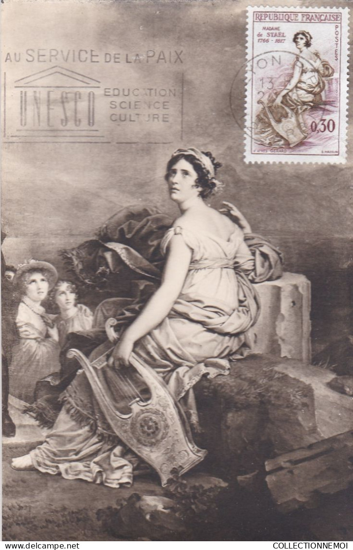 MADAME DE STAEL ,,24 / 10 / 1960 ,,à Verifier ,,,,,,,carte Maximum Ou Assimilée - 1960-1969