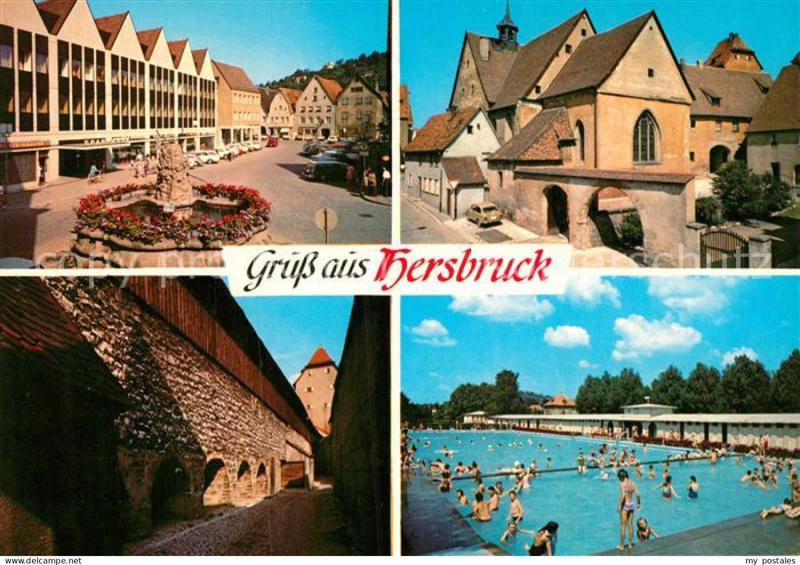 42947732 Hersbruck Stadtmauer Marktplatz Schwimmbad Hersbruck - Hersbruck