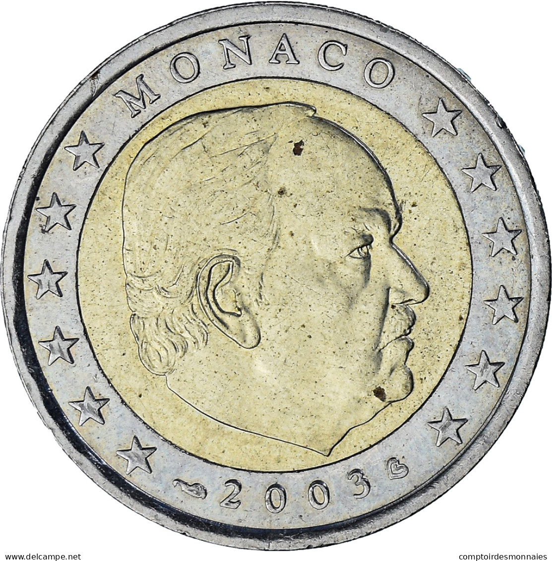 Monaco, Rainier III, 2 Euro, 2003, Paris, TTB+, Bimétallique, Gadoury:MC179 - Monaco