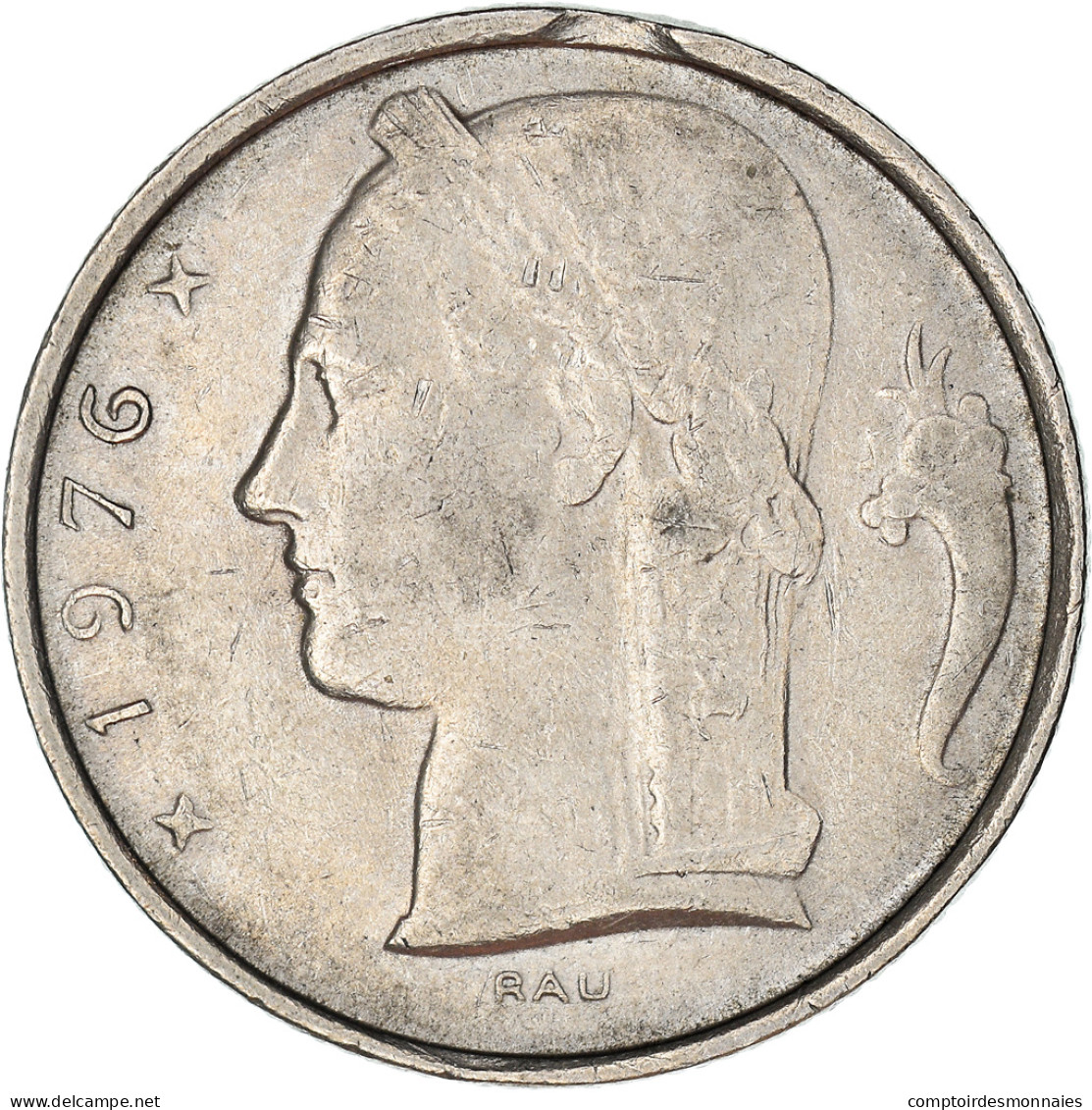 Monnaie, Belgique, 5 Francs, 5 Frank, 1976, TB+, Cupro-nickel, KM:134.1 - 5 Francs