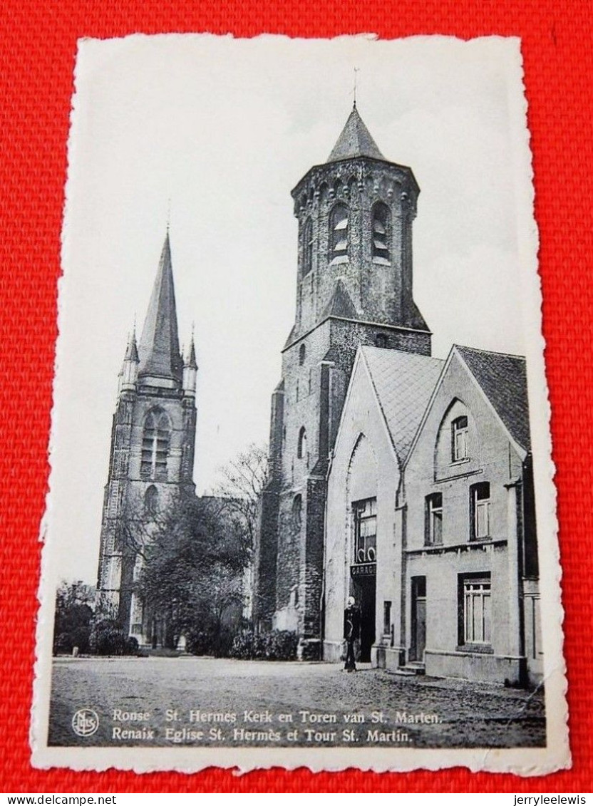 RONSE - RENAIX  -  St. Hermes Kerk En Toren Van St Marten - Renaix - Ronse