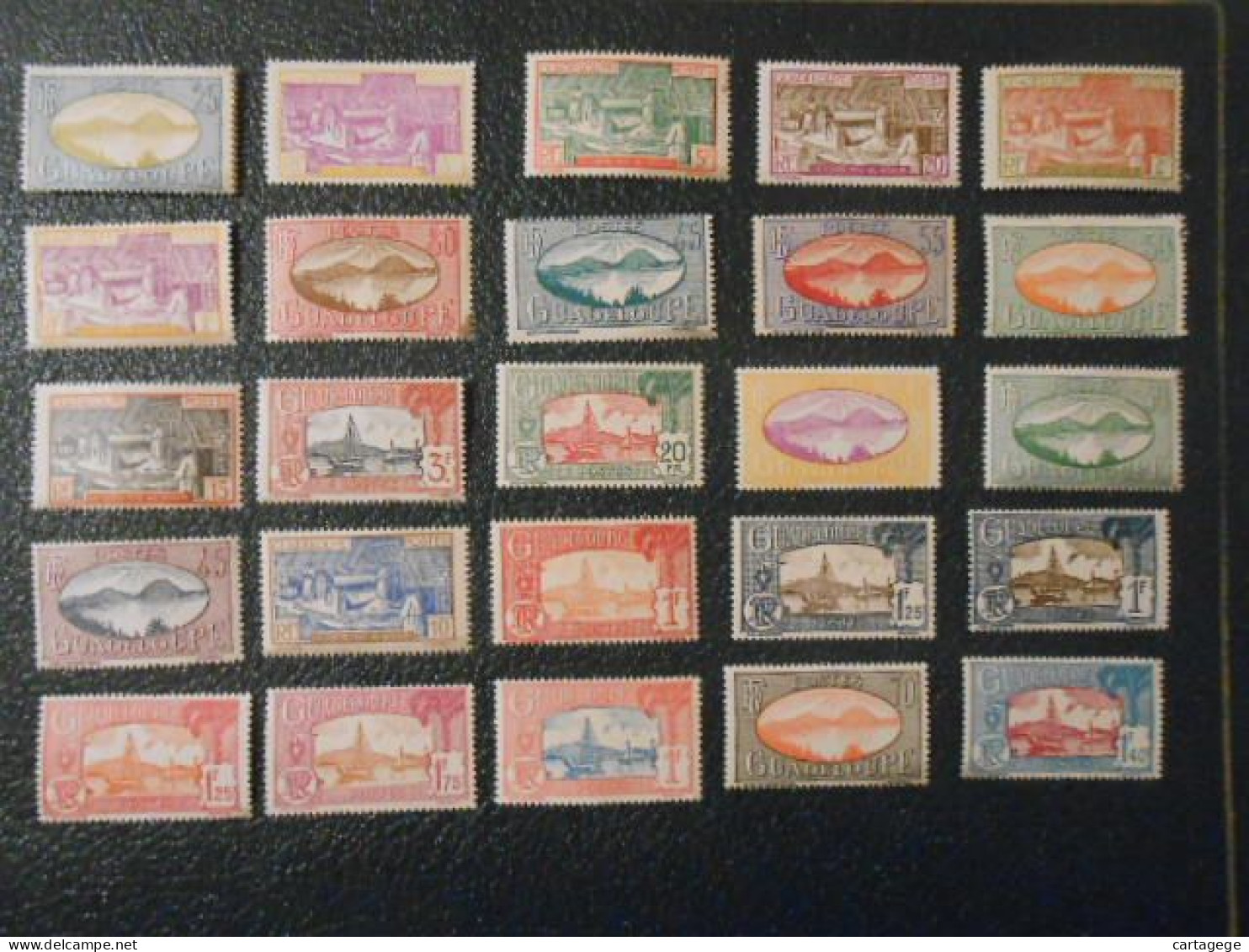 GUADELOUPE LOT DE TIMBRES NEUFS ET OBLITERES 2EME CHOIX - Andere & Zonder Classificatie