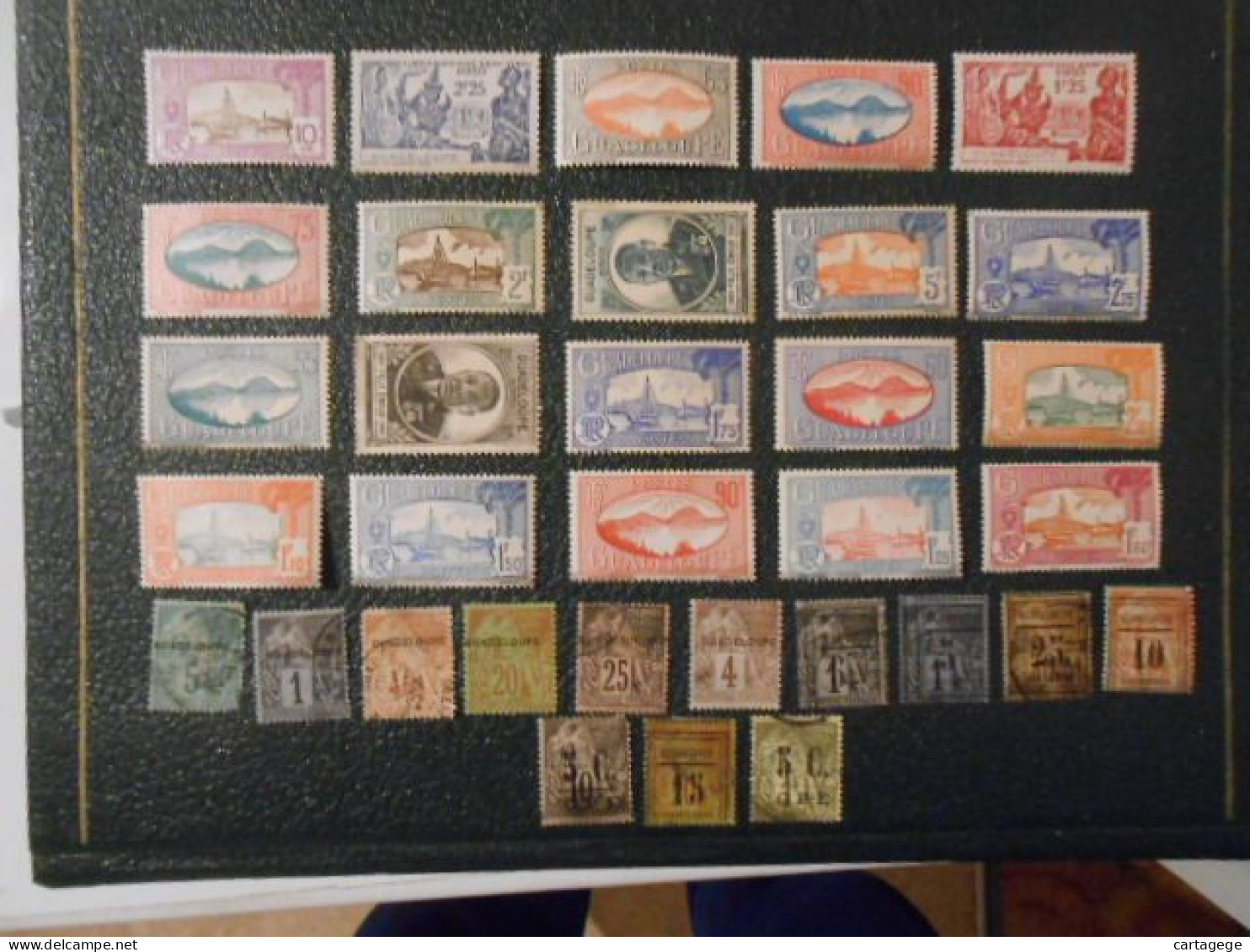 GUADELOUPE LOT DE TIMBRES NEUFS ET OBLITERES 2EME CHOIX - Andere & Zonder Classificatie