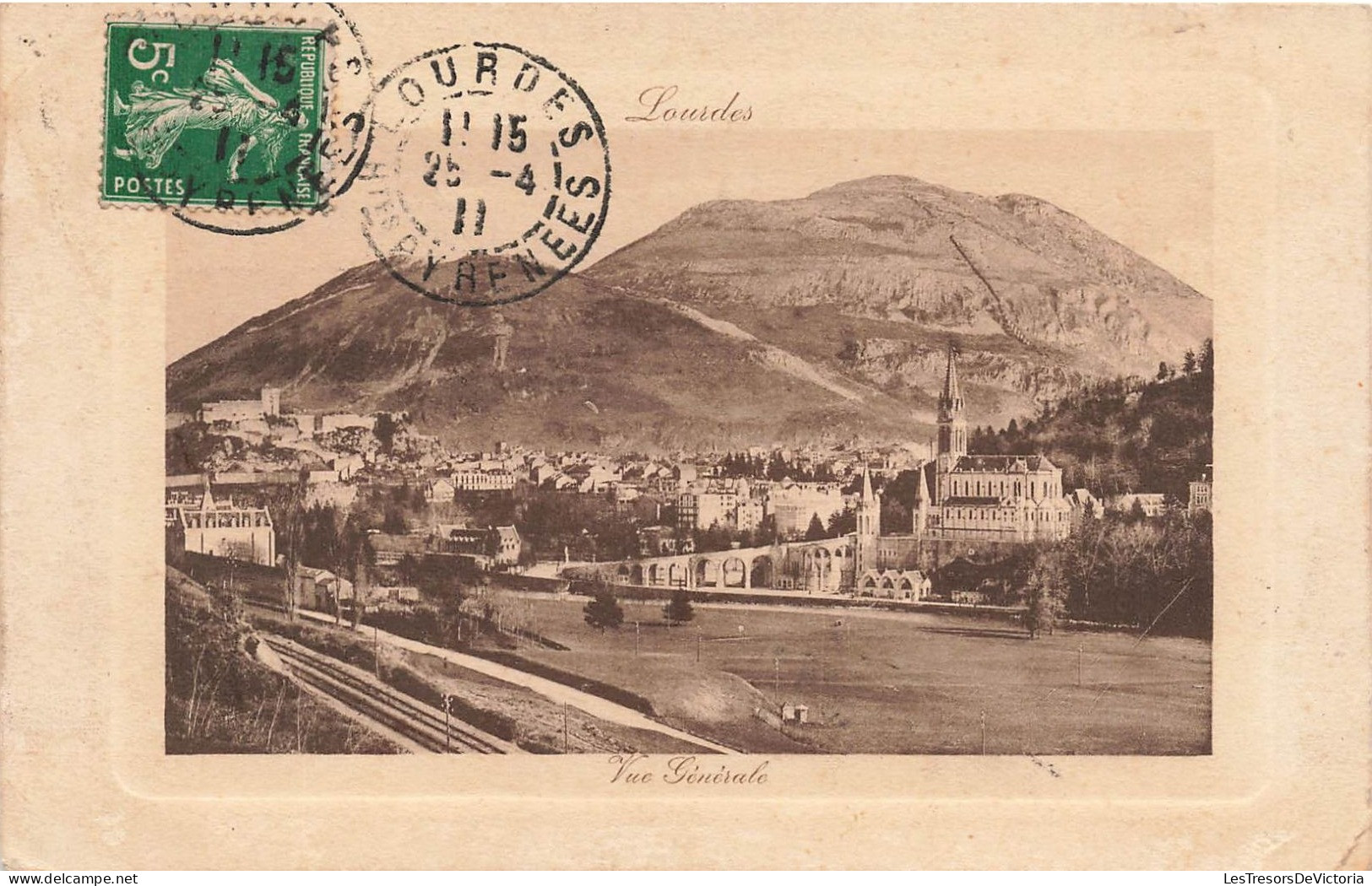 FRANCE - Lourdes - Vue Générale - Carte Postale Ancienne - Lourdes