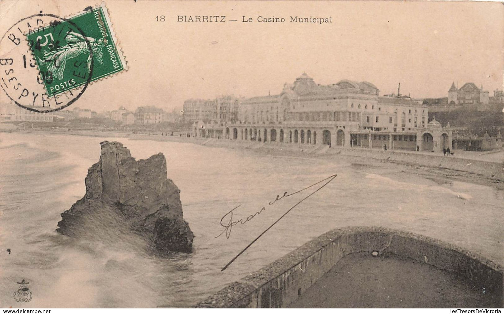 FRANCE - Biarritz - Le Casino Municipal - Carte Postale Ancienne - Biarritz