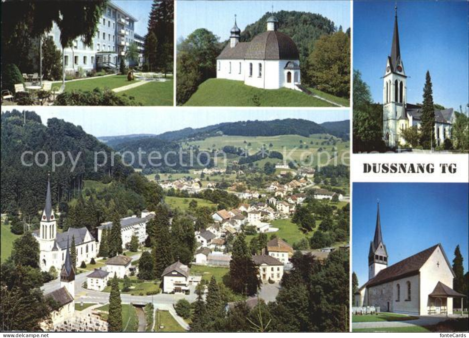 12588320 Dussnang Ortsansicht Mit Kirche Kneipp Kurhaus Dussnang - Sonstige & Ohne Zuordnung