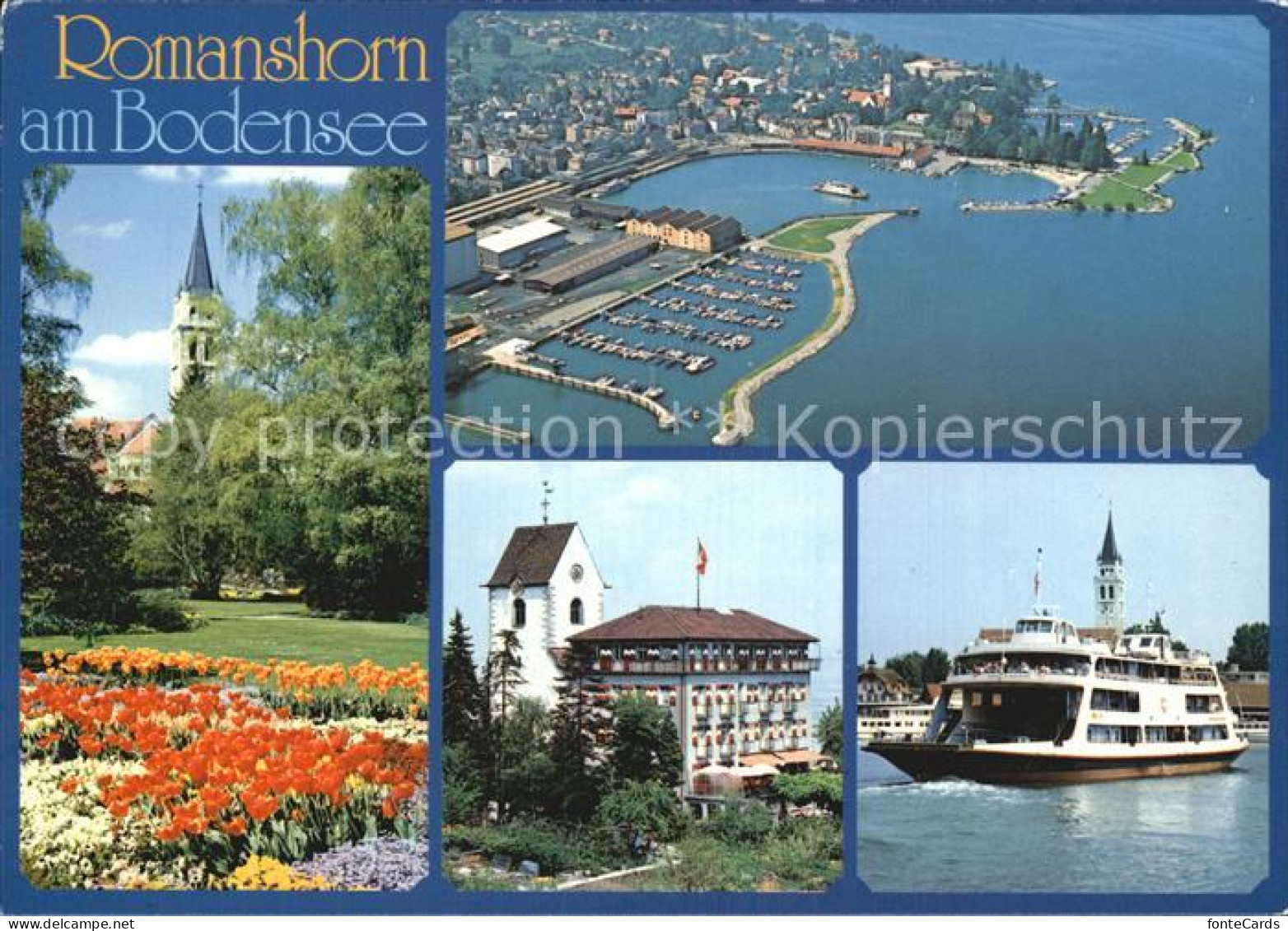 12587520 Romanshorn Bodensee Luftaufnahme Parkanlage Faehrschiff  Romanshorn - Otros & Sin Clasificación