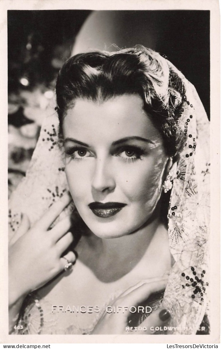 CELEBRITE - Frances Gifford - Actrice Américaine - Metro Goldwyn Mayer - Carte Postale - Donne Celebri