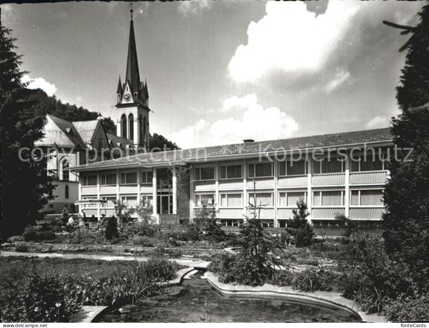 12585300 Dussnang Kurhaus Haushaltungsschule Waldfrieden Idyll Kirche Dussnang - Altri & Non Classificati