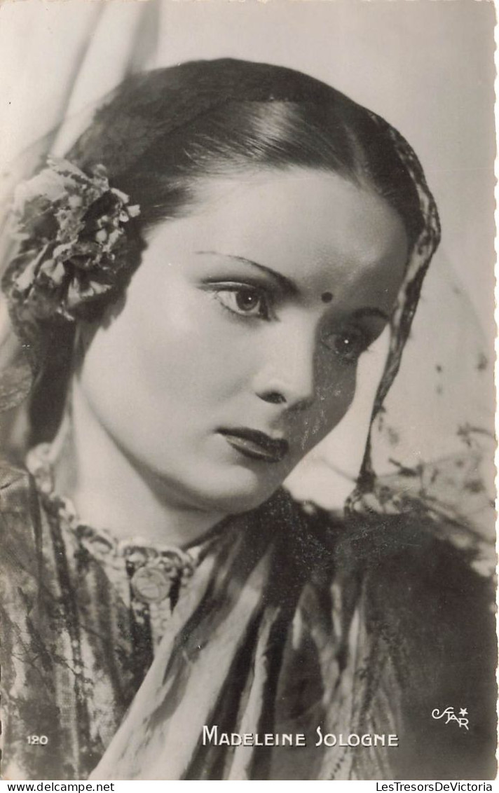 CELEBRITE - Madeleine Sologne - Actrice Française - Carte Postale Ancienne - Beroemde Vrouwen