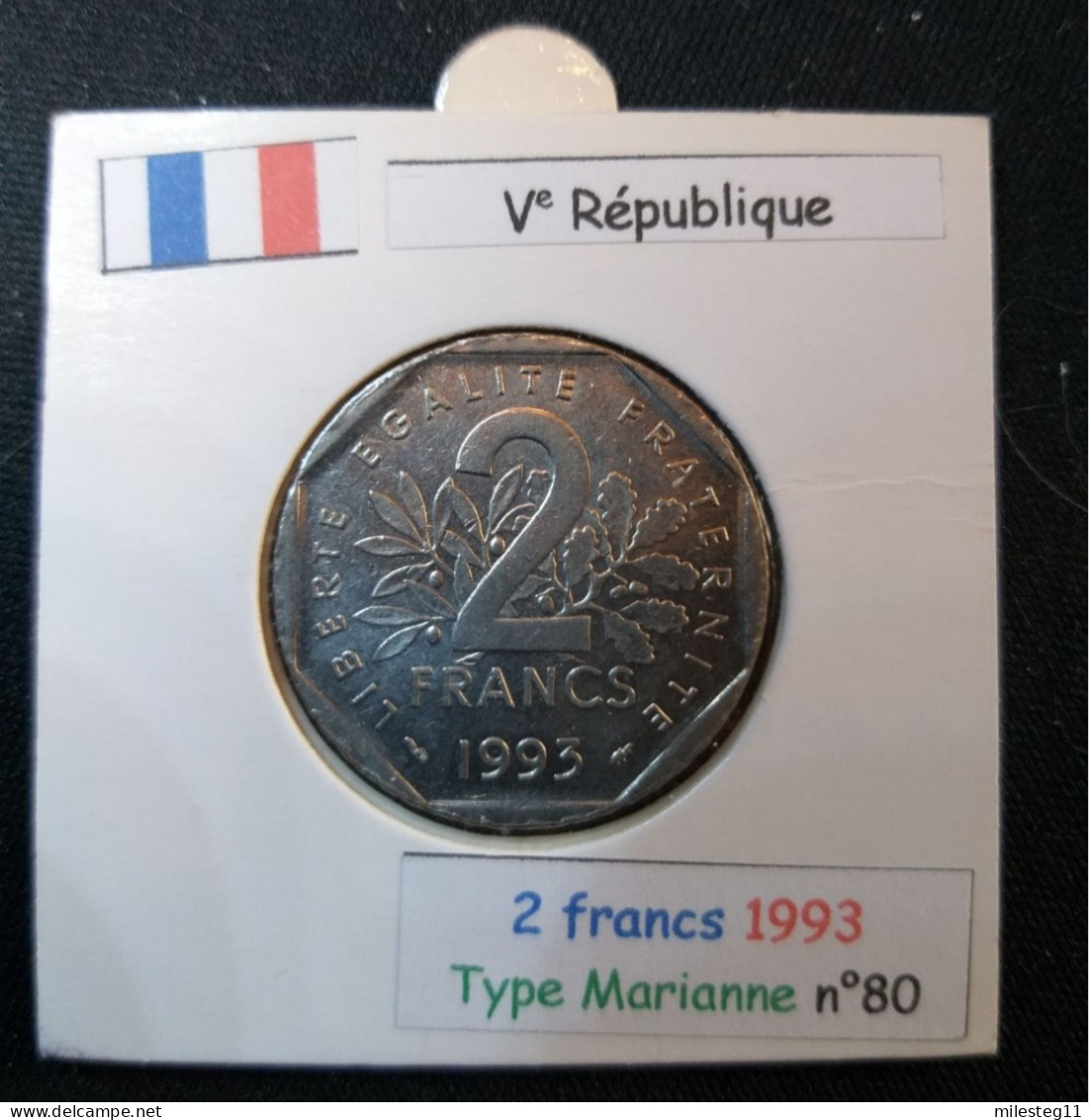 France 1993 2 Francs Type Jean Moulin (réf Gadoury N°548) - 2 Francs