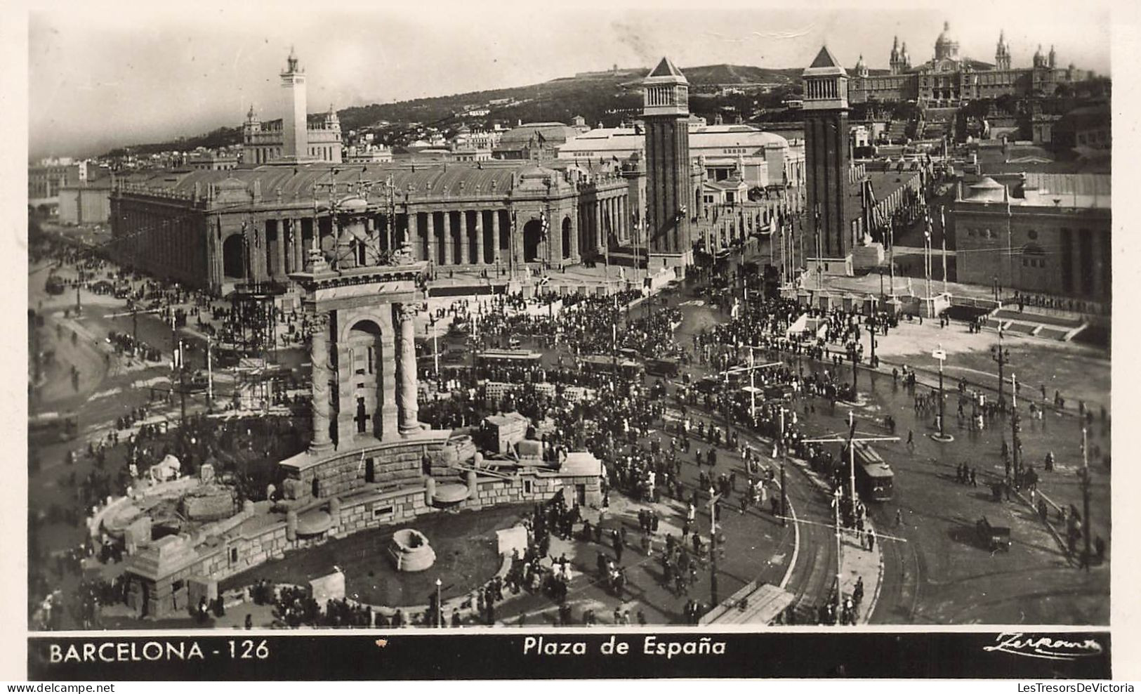 ESPAGNE - Barcelone - Plaza De Espana - Carte Postale Ancienne - Barcelona