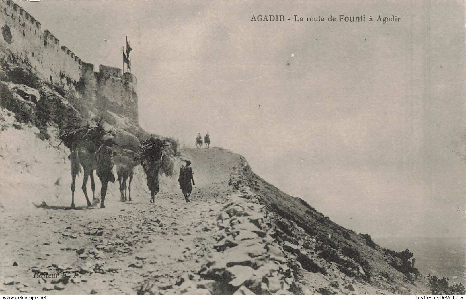 MAROC - Agadir - La Route De Founti - Carte Postale Ancienne - Agadir