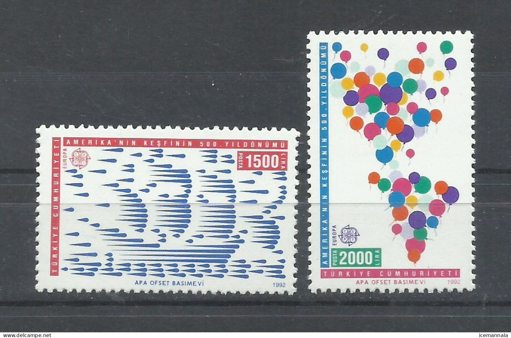 TURQUIA   YVERT  2695/96    MNH  ** - Ungebraucht