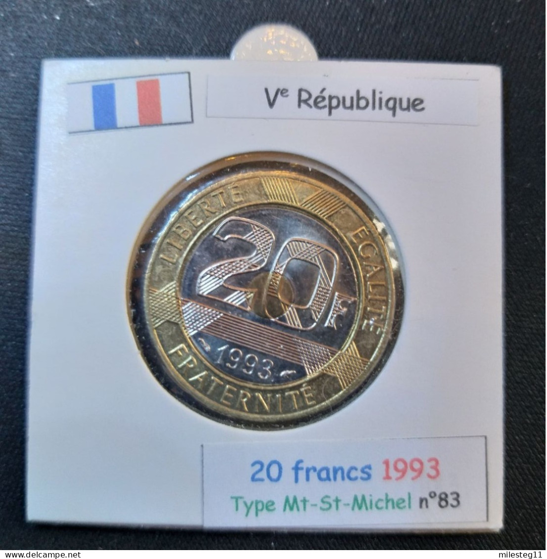 France 1993 20 Francs Type Mont-Saint-Michel (réf Gadoury N°871) - 20 Francs