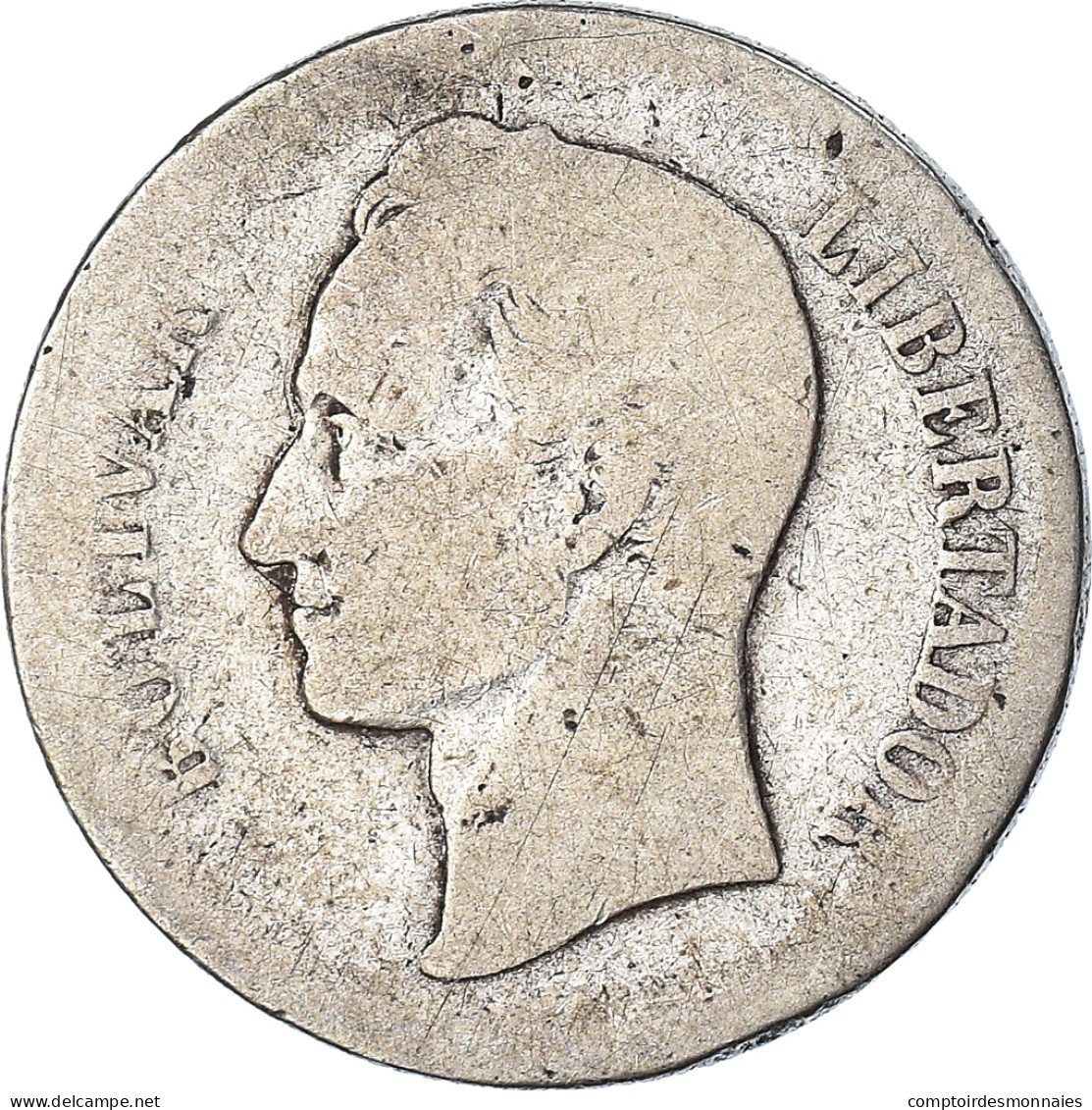 Monnaie, Venezuela, Gram 10, 2 Bolivares, 1904, B, Argent, KM:23 - Venezuela