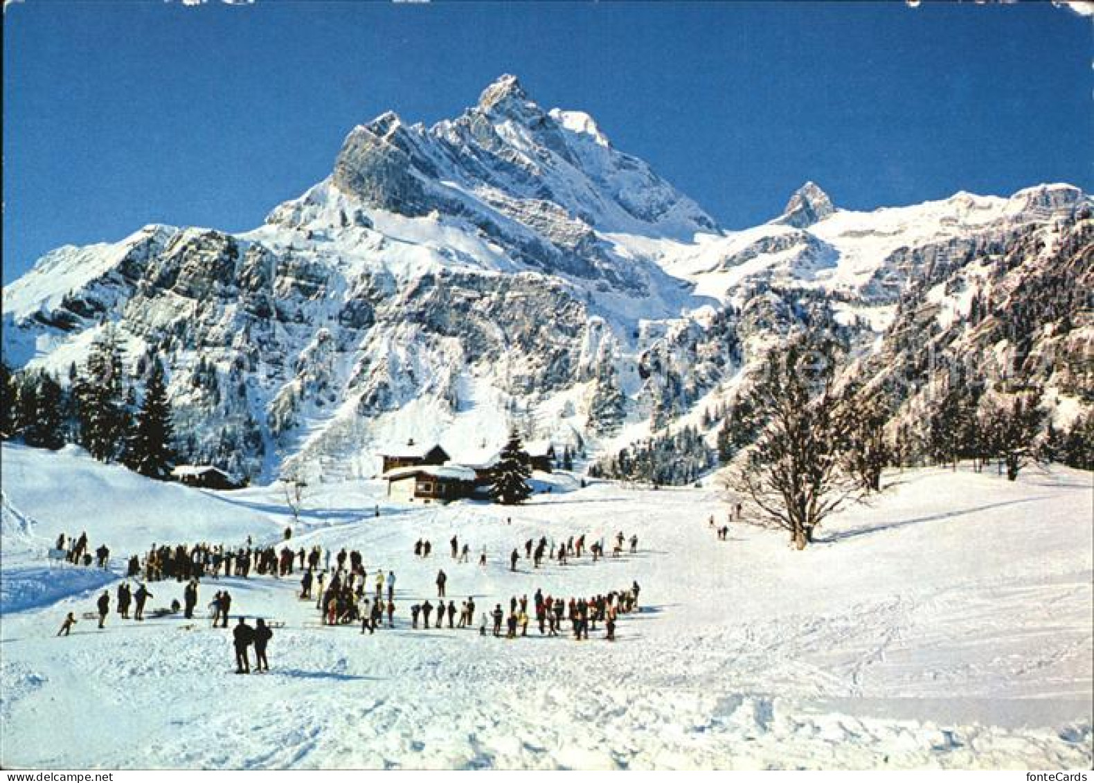 12455400 Braunwald GL Skischulplatz Mit Ortstock Und Hoher Turm Braunwald - Sonstige & Ohne Zuordnung