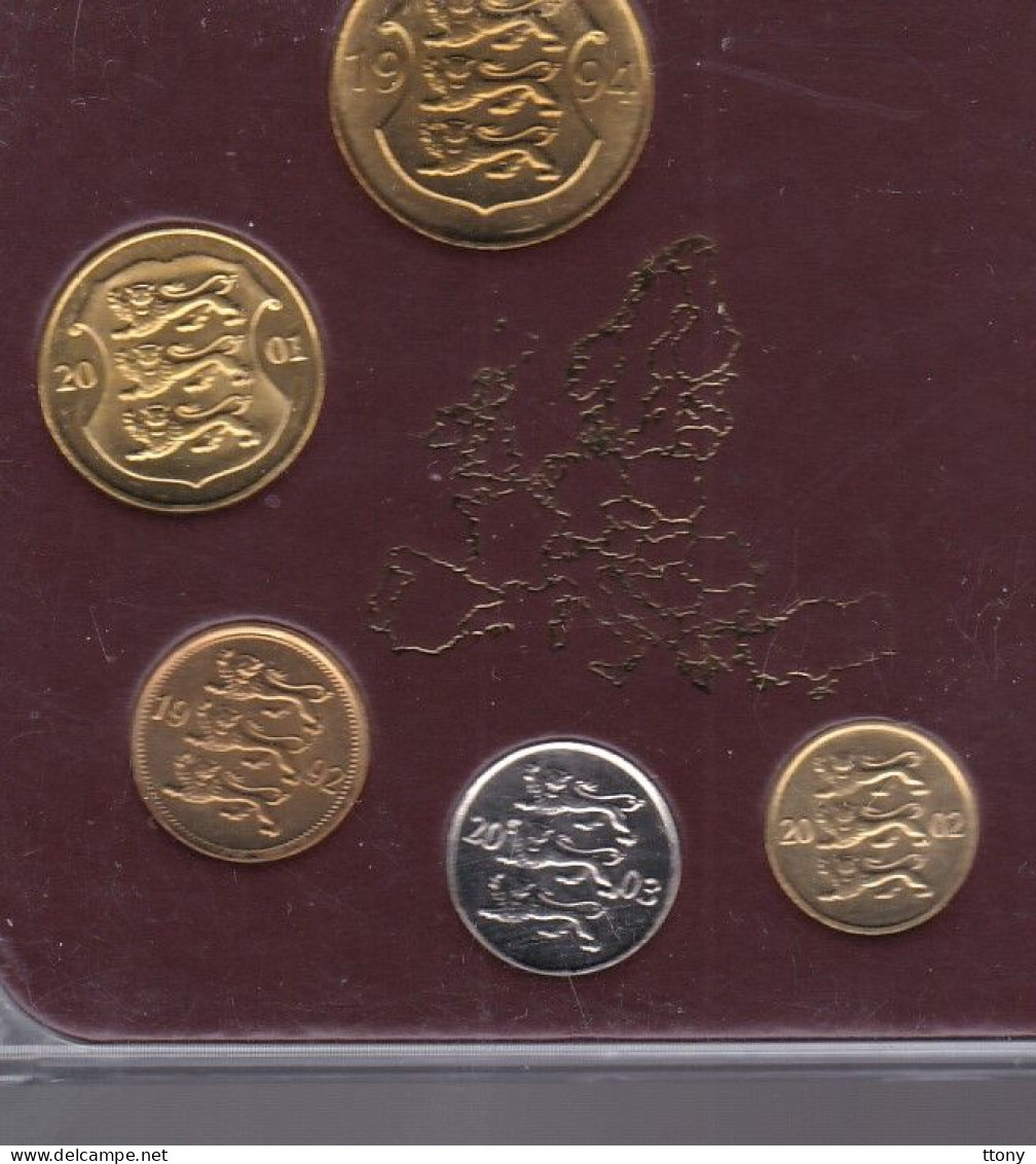 6   Pièces  Euro  Euro   Europe  Tirage 50 000    2004 Probe  Essai  2 Pièces 1994  & 1992  - 2001 - 2002 - 2003 - Specimen