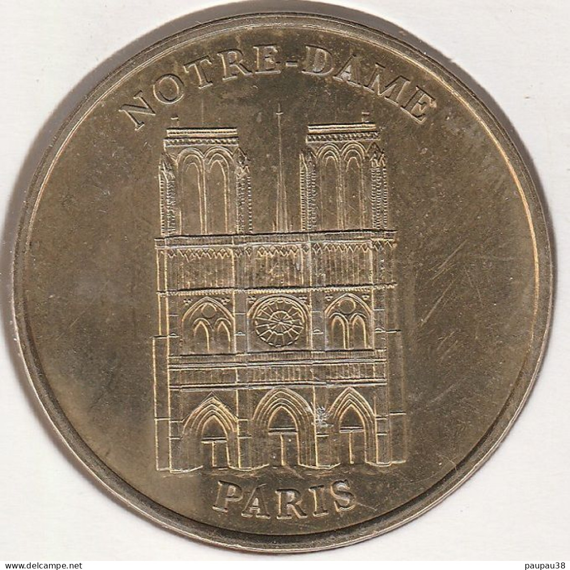 MONNAIE DE PARIS 1998 - 75 PARIS Cathédrale Notre-Dame De Paris - Façade Face Simple - Sonstige & Ohne Zuordnung