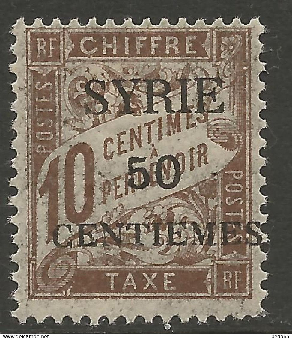 SYRIE TAXE N° 22 Papier Transparent NEUF*  CHARNIERE / Hinge / MH - Timbres-taxe