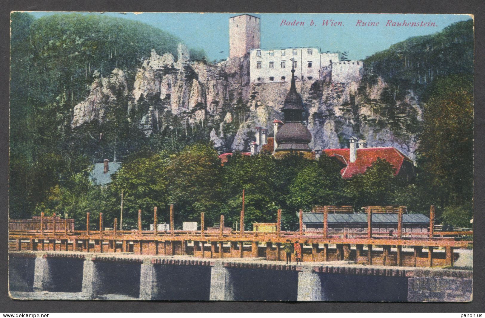 BADEN B. WIEN, SCHLOSS CASTLE, Year 1917 - Baden Bei Wien