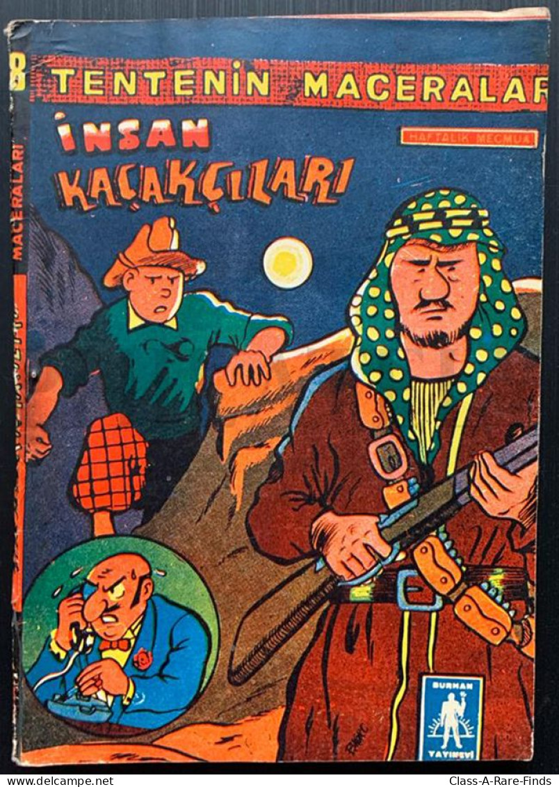 1968 HERGE'S "TINTIN: PRISONERS OF THE SUN" TURKISH EDITION "TENTEN" By BURHAN- Vol. 18 Nos: 93-94-95-96 - Tintin