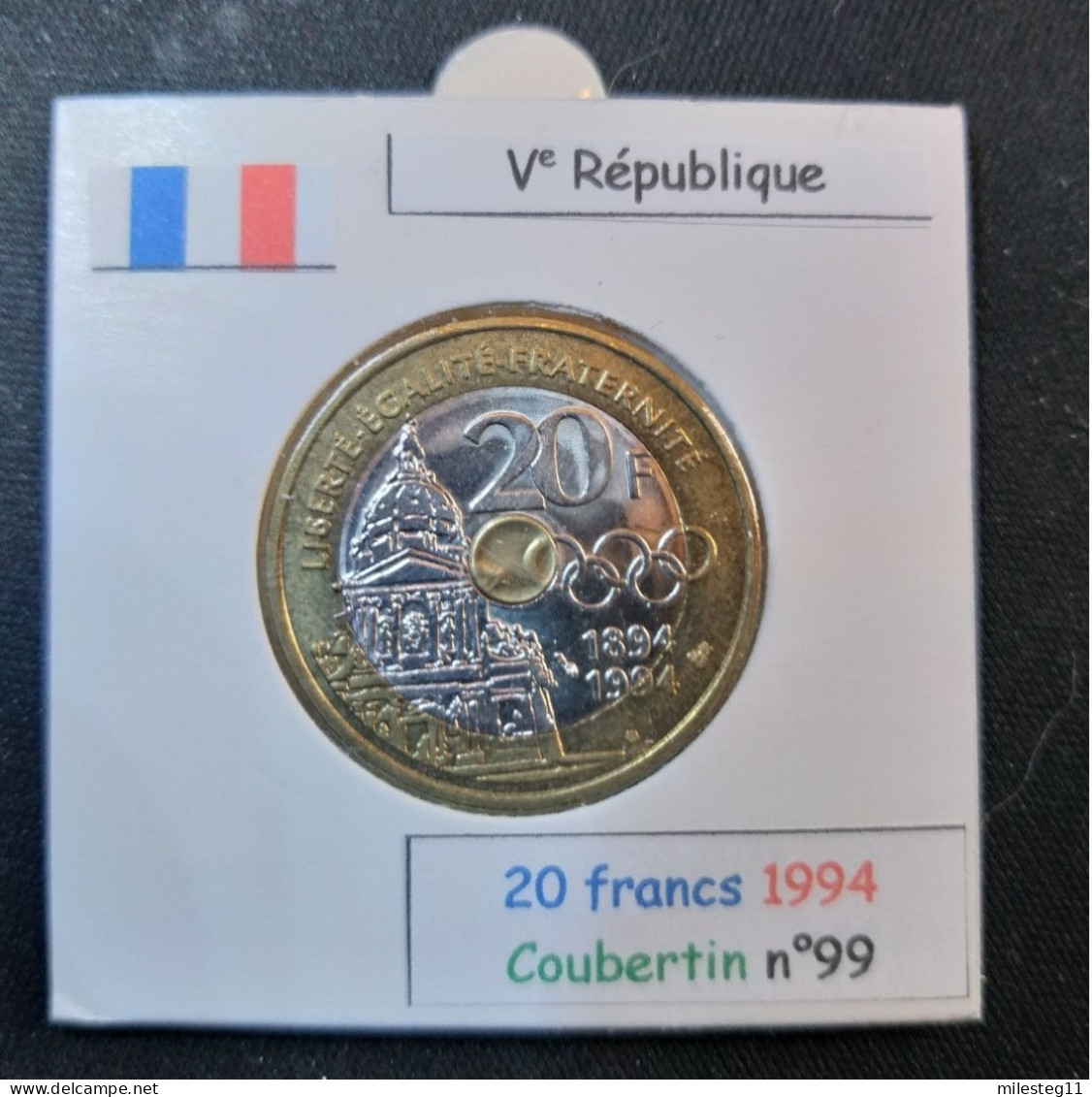 France 1994 20 Francs Type Pierre De Coubertin (réf Gadoury N°873) - 20 Francs