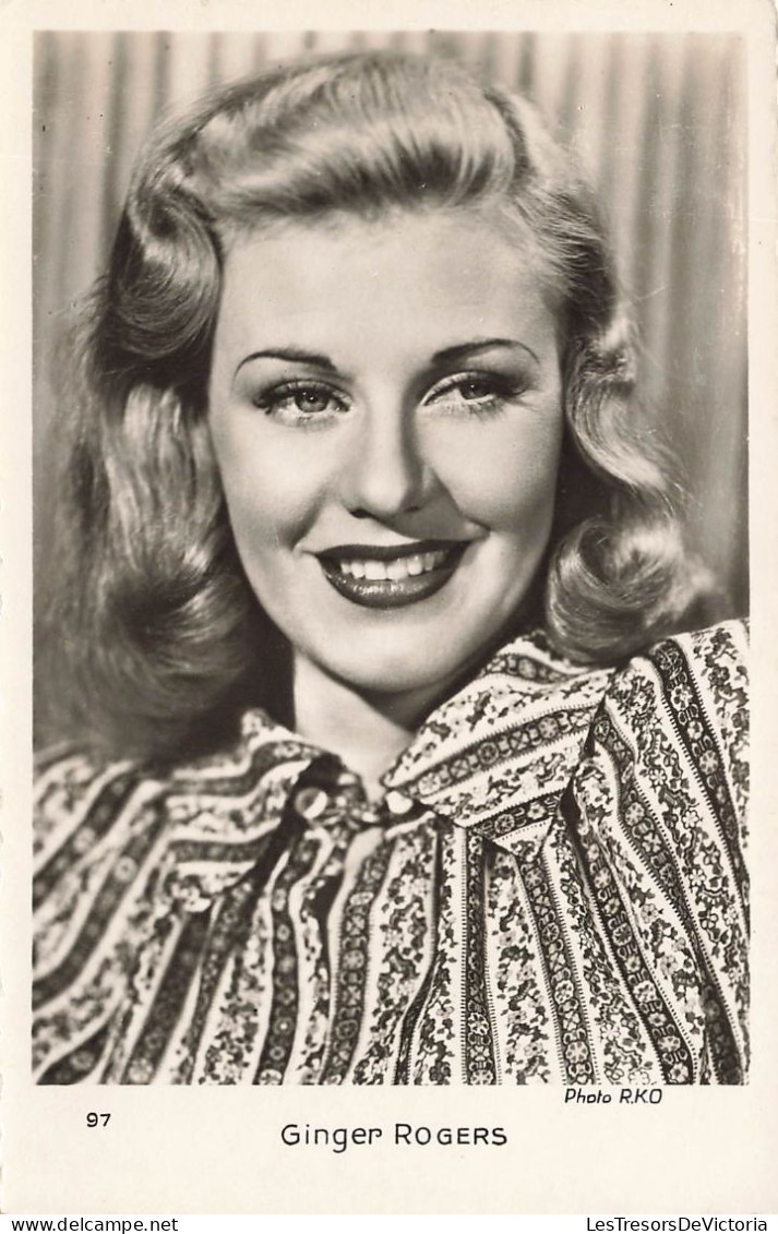 CELEBRITE - Ginger Rogers - Actrice Américaine - Carte Postale Ancienne - Mujeres Famosas