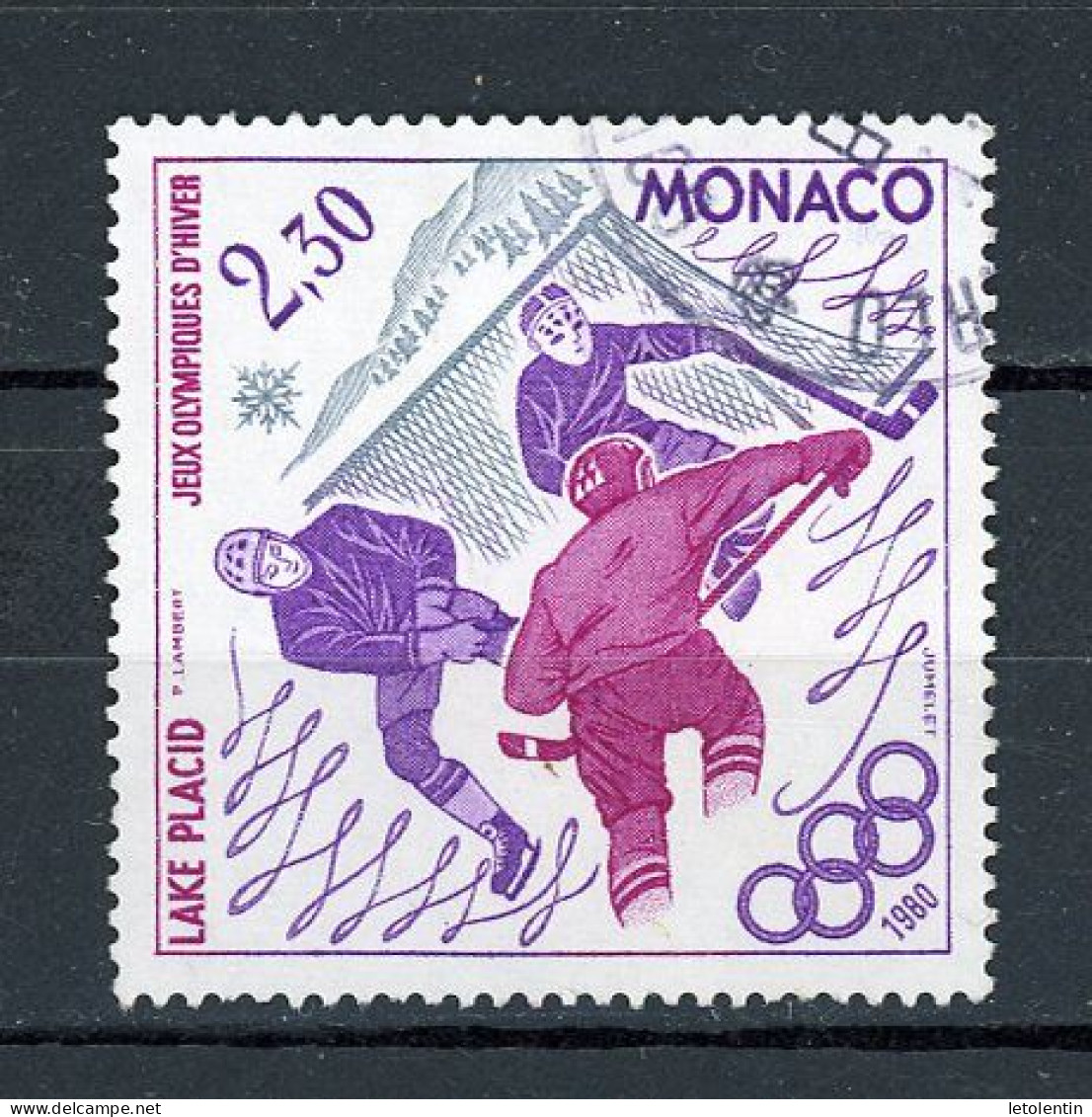 MONACO: JO DE LAKE PLACID - N° Yvert 1222+1223 Obli. - Oblitérés