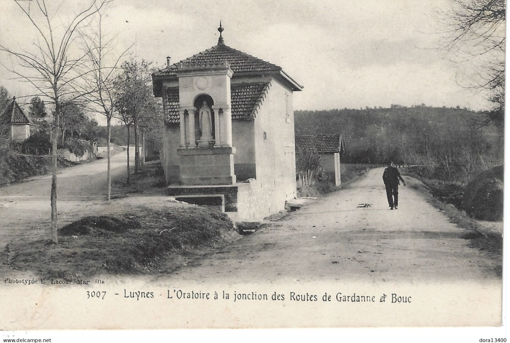 CPA13- LUYNES- L'Oratoire à La Jonction Des Routes De Gardanne Et Bouc - Luynes