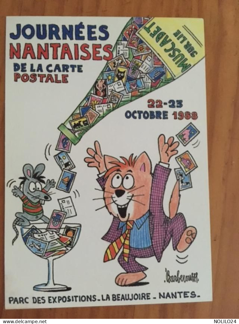 CPM ILLUSTRATEUR Signée BARBEROUSSE, Journées Nantaises (44 Nantes) De La Carte Postale 1988 - Barberousse