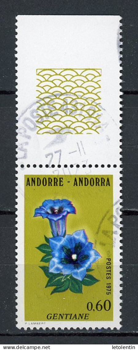 ANDORRE FR -  FLORE -  N° Yvert  245 Obli. - Oblitérés