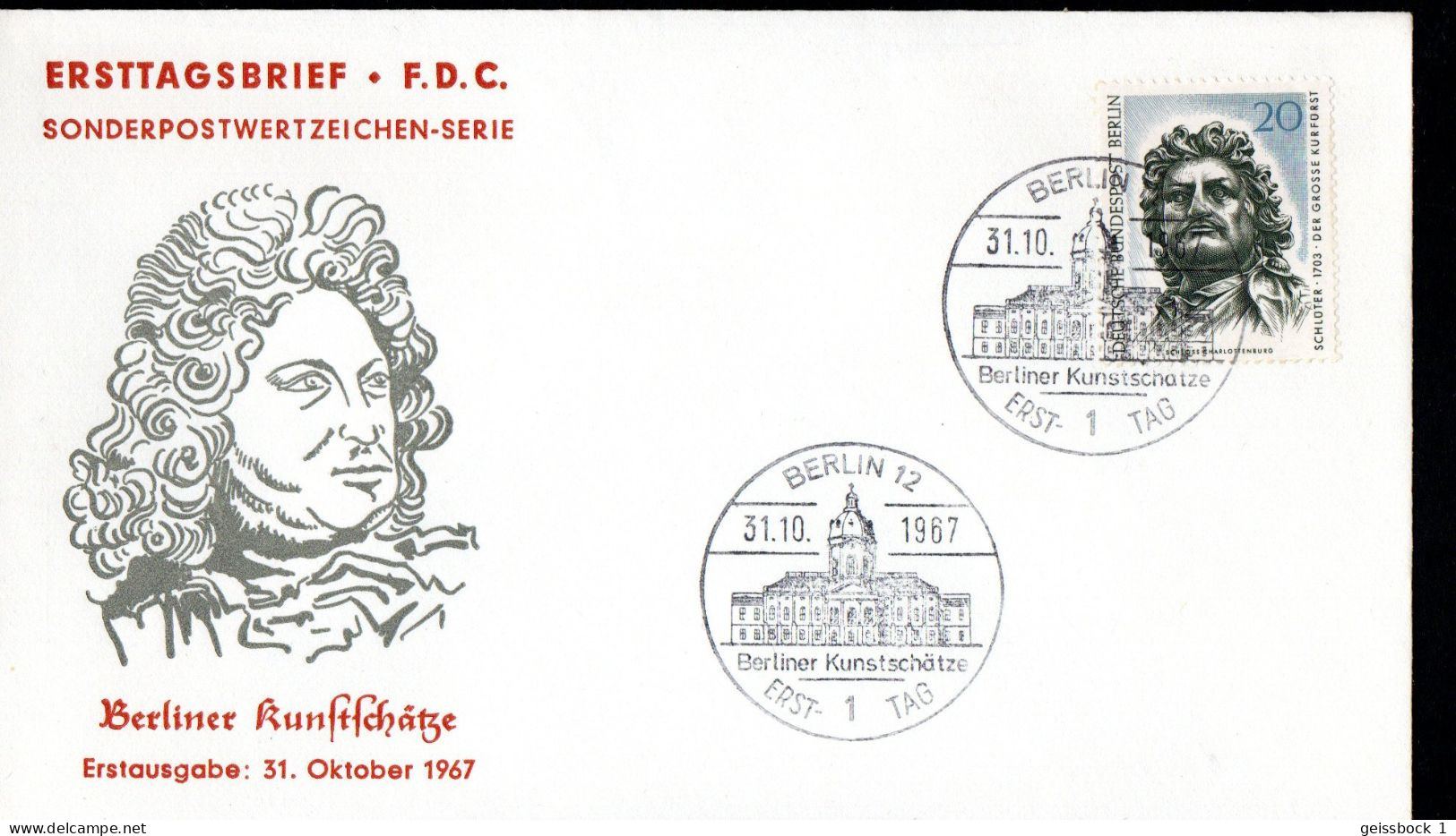 Berlin 1967: Mi.-Nr. 304 FDC: Berliner Kunstschätze       (K001) - 1948-1970