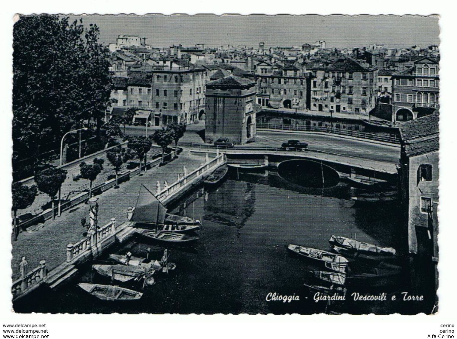 CHIOGGIA:  GIARDINI  VESCOVILI  E  TORRE  -  FOTO  -  FG - Chioggia